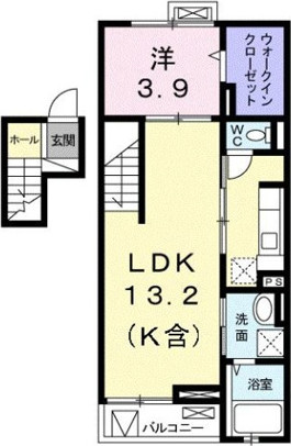 間取り図（1LDK ／ 44.63㎡）
